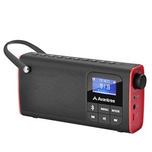 Akku-Radio Avantree 3 in 1 Portable Tragbares FM Radio, Klein Mini