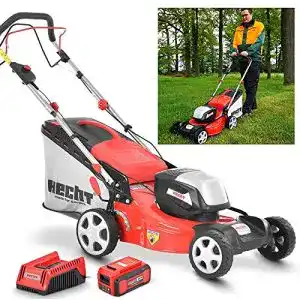 Akku rasenmaeher mit radantrieb hecht 4 in 1 akkurasenmaeher mit 40v