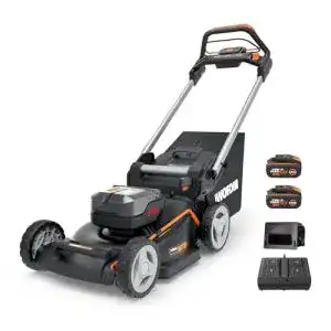 Akku rasenmaeher mit radantrieb worx wg749e akku rasenmaeher 40v