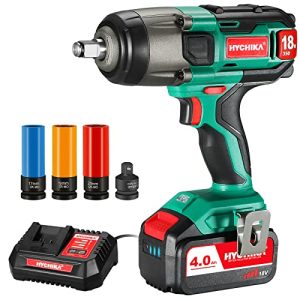 Cordless impact wrench HYCHIKA BETTER TOOLS FOR BETTER LIFE battery
