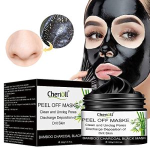 Aktivkohle-Maske Cherioll Charcoal Face Mask, Mitesser Maske, Peel