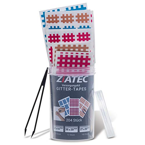 Akupunkturpflaster Ziatec Gitter-Tape Versorgungskit mit Schutzdose