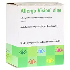 Allergie augentropfen allergo vision sine 025 mg ml