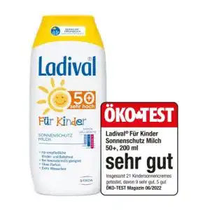 Allergie sonnencreme ladival kinder sonnenmilch lsf 50