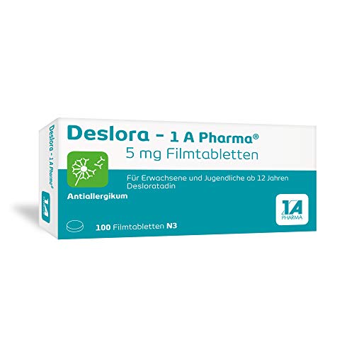 Allergietabletten 1A PHARMA Deslora, 5 mg Filmtabletten