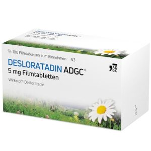 Allergietabletten ADGC Desloratadin- 5 mg, 100 Stück