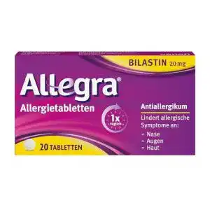 Allergietabletten allegra 20 stk antihistaminikum
