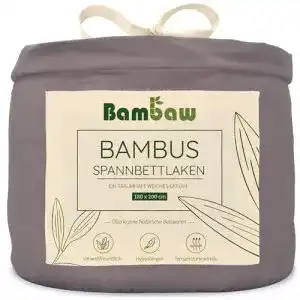 Allergiker bettwaesche bambaw dunkelgraues spannbettlaken