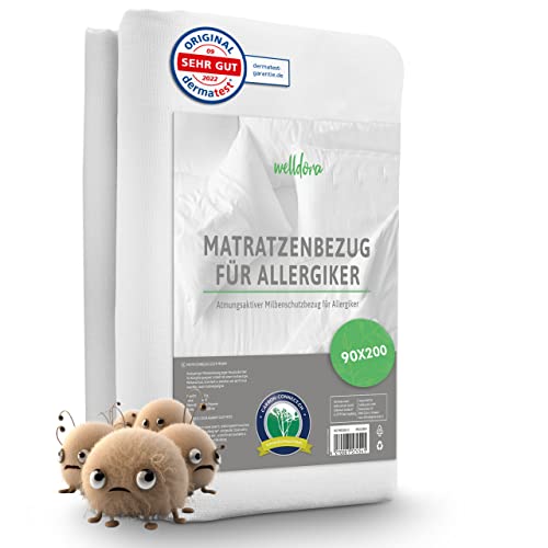 Allergiker-Bettwäsche Welldora, Premium Milbenbezug Matratzen