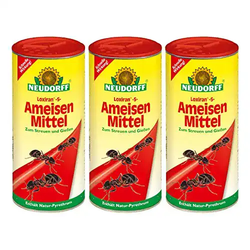 Neudorff Loxiran -S- Ameisenmittel 3 x 500 g zur Ameisenbekämpfung