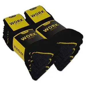 Arbeitssocken sockenkauf24 herren work 10200 schwarz 10 paar