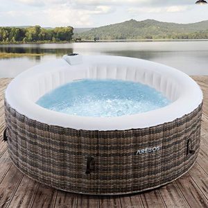 Aufblasbarer Whirlpool Arebos, In- & Outdoor, ⌀ 180 cm