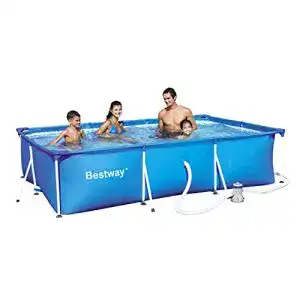 Aufstellpool rechteckig bestway frame pool deluxe splash steel pro