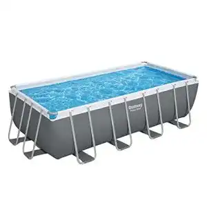 Aufstellpool rechteckig bestway power steel frame pool komplett set