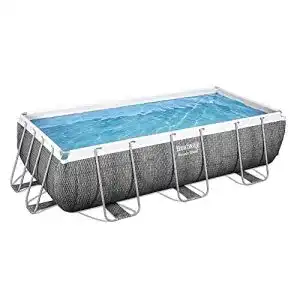 Aufstellpool rechteckig bestway power steel frame pool set