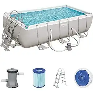 Aufstellpool rechteckig bestway power steel framepool set eckig