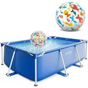 Aufstellpool rechteckig intex frame zwembad 220 x 150 x 60 cm