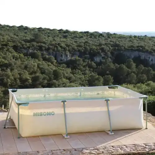 Rechteckiger Aufstellpool Misomo Frame Pool mit Filterpumpe