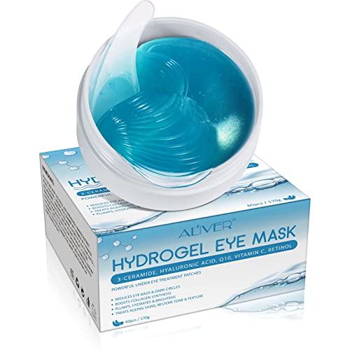Augenpad HUNELAER 60pcs Eye Pads Hyaluronsäure Collagen
