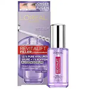 Augenserum loreal paris mit 15 hyaluronsaeure und 1 koffein