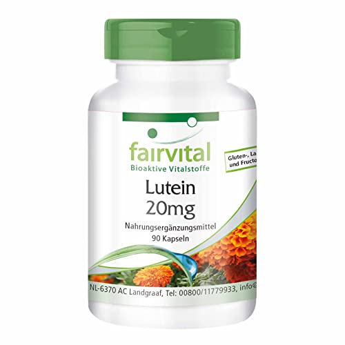 Augenvitamine fairvital, Lutein 20mg + Zeaxanthin, hochdosiert