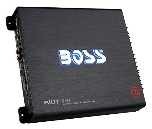 Boss Audio R3004 Riot Serisi 4 Kanallı Tam Aralıklı Araç Amplifikatörü