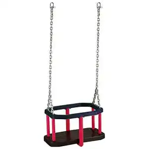 Babyschaukel outdoor loggyland baby schaukelsitz aus gummi