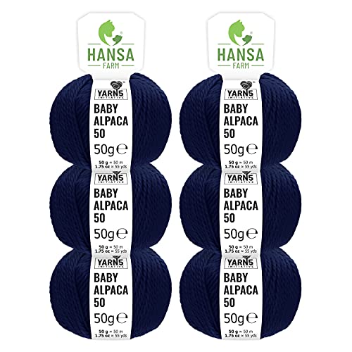 Babywolle HANSA-FARM 100% Baby Alpakawolle in 50+ Farben