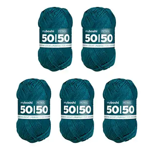 Babywolle Myboshi 50/50 Ganzjahresmischung aus Baumwolle und Merinowolle