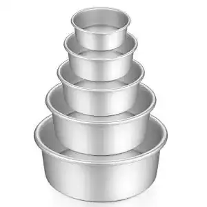 Backform gesentur kuchenform rund set eloxiertes aluminium