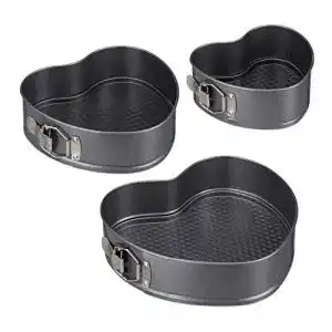 Backform relaxdays herz 3er set romantische kuchen torten