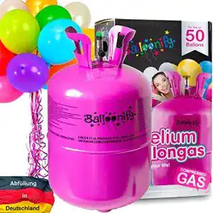 Ballongas carpeta fuer 50 luftballons 50 ballons fuellventil