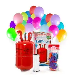 Ballongas party factory helium fuer 30 luftballons inkl 30 ballons