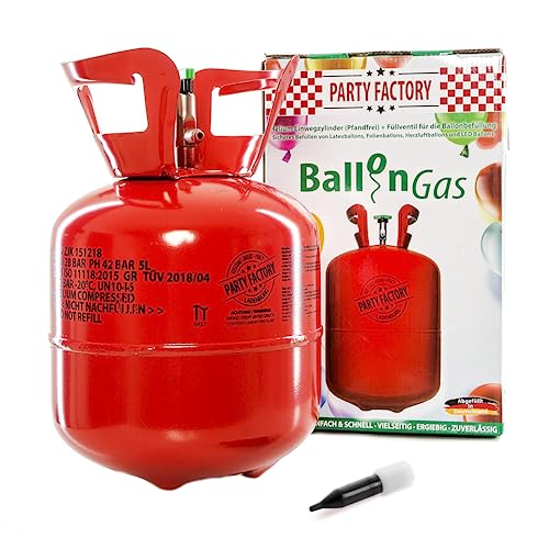 Ballongas Party Factory Ladenburg Helium Flasche für 20 Luftballons