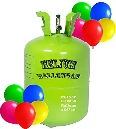 Ballongas Premium Helium XXL – Heliumflasche für bis zu 50 Luftballons
