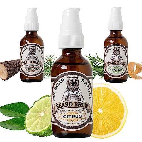 Bartwuchsmittel Mr Bear Family Bartöl Herren – Citrus