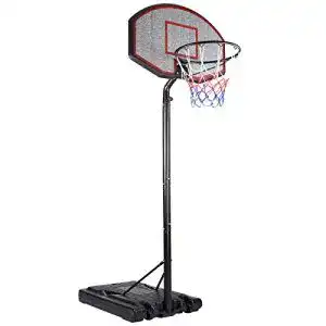 Basketballkorb deuba mobiler mit rollen verstellbare korbhoehe