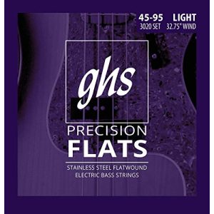 Bass-Saiten ghs Precision Flatwound - 3020 - Bass String Set - bass saiten ghs precision flatwound 3020 bass string set