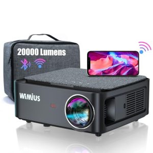 Beamer WiMiUS , Full HD 1080P 20000 Lumen 5G WiFi Bluetooth