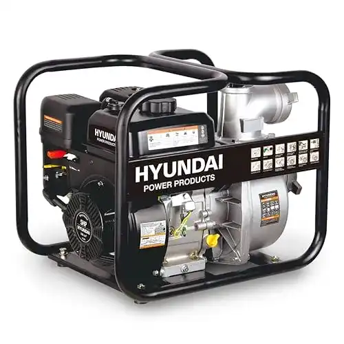 Benzin-Wasserpumpe Hyundai GWP57643 mit 5,0 PS Motor