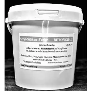 Betonfarbe beton abc betongrau beton farbe acryl silikon 1 l