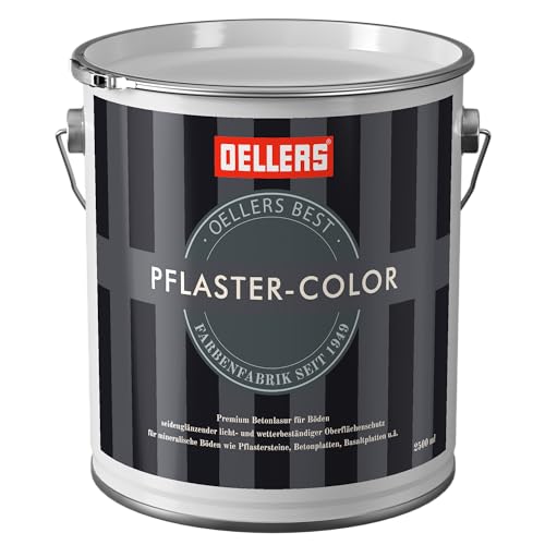 Betonfarbe OELLERS Pflaster Color, 2,5 Liter, Ziegelrot, Lasur