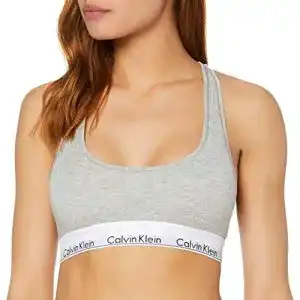 Bh calvin klein damen bralette buegellos mit stretch grau