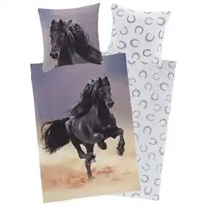 Biber bettwaesche aminata kids biber pferde bettwaesche 135x200cm