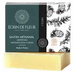 Bio seife ecrin de fleur bio zedernholz seife fuer maenner
