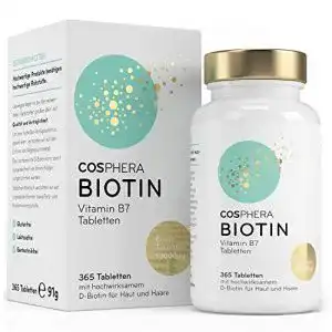 Biotin cosphera tabletten hochdosiert mit 10 000 mcg d