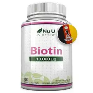 Biotin nu u nutrition hochdosiert 10 000 mcg 365 vegane tabl
