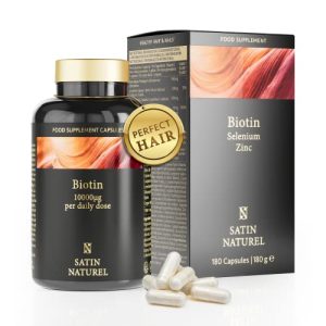 Biotin SatinNaturel NEU Haar Vitamine, hochdosiert mit Selen