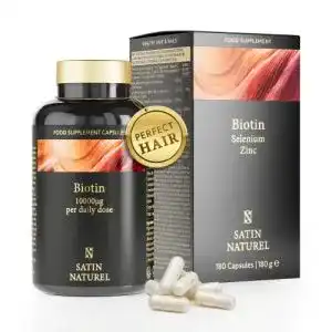 Biotin satinnaturel neu haar vitamine hochdosiert mit selen