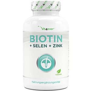 Biotin Vit4ever hochdosiert 10.000 mcg + Selen + Zink, 365 Tabl.